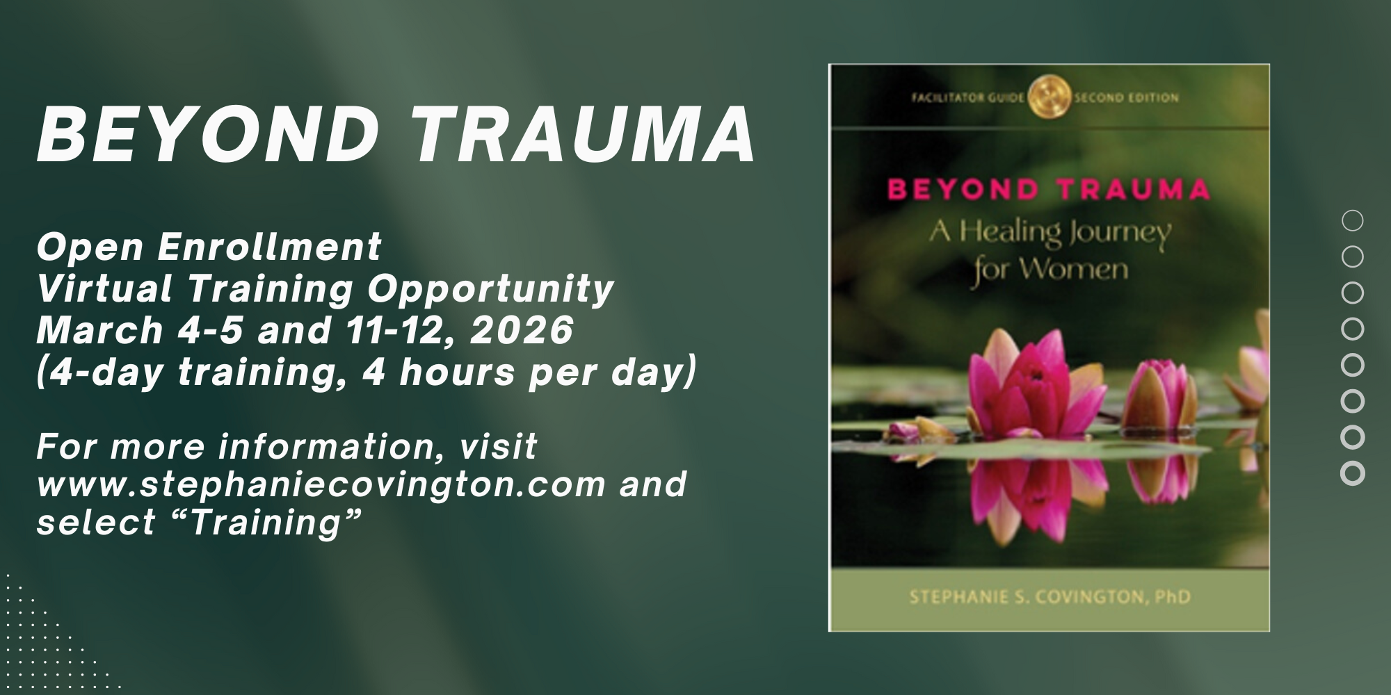 Beyond Trauma: A Healing Journey for Women (2 of 2)